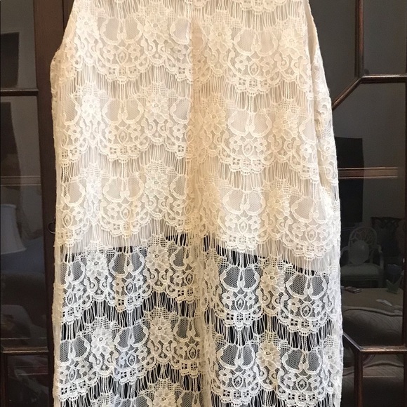 NWT Lace and Satin Astr sleeveless Dress - Picture 10 of 12